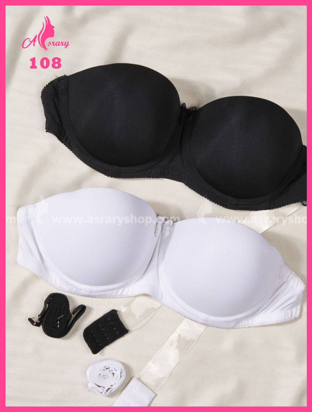 Strapless Transparent Back Underwired Soft Cup Bra 108 – Asrary Shop