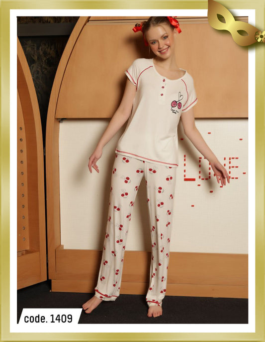 Carla Long Printed Pajamas 1409