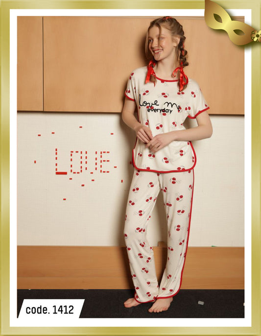 Carla Long Printed Pajamas 1412