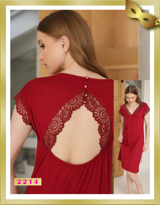 Lady Nightgown with Lace 2214