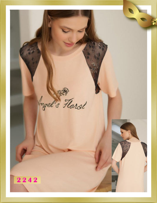 Lady Nightgown with Lace 2242