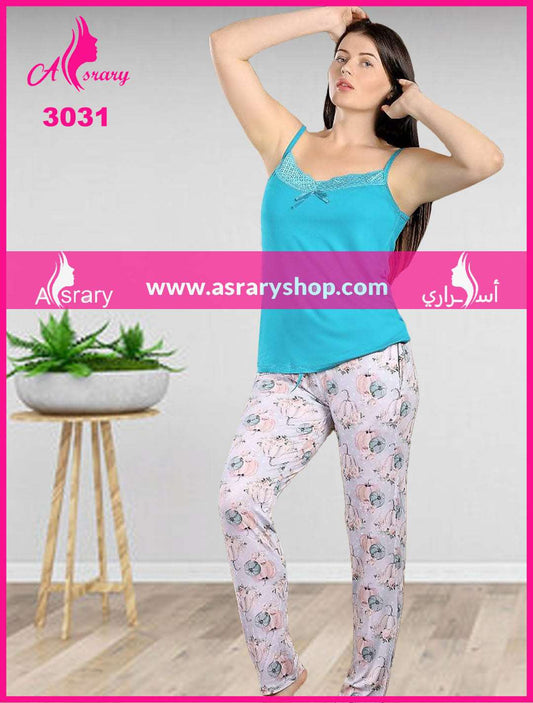 Asrary Shop Long Cotton Pajama 3031