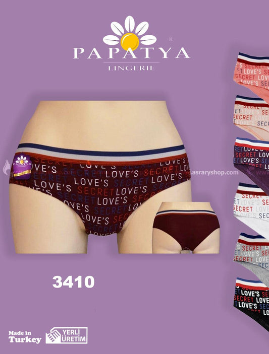 Papatya Cotton Printed Panty 3410 M-L