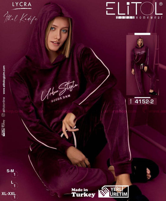Elitol Velvet Pajamas 4152-2