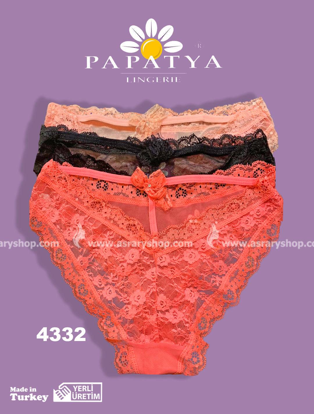 Papatya Transparent Lace Panty 4332 M-L