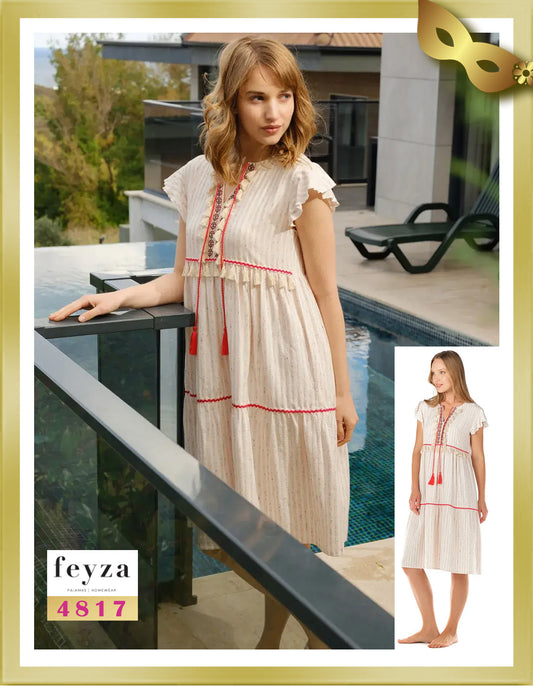 Feyza Sleeveless Short Day Dress 4817