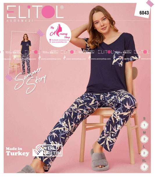 Elitol Long Pajamas 6043