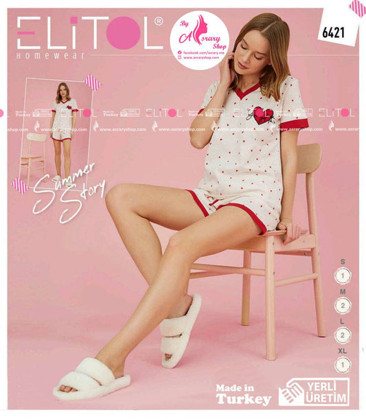 Elitol Short Pajamas 6421