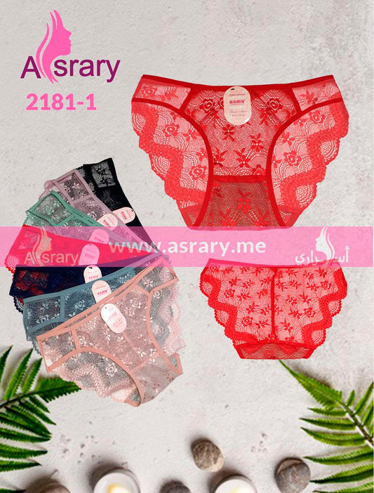 Asrary Shop Cotton Lace Panty 2181-1 S